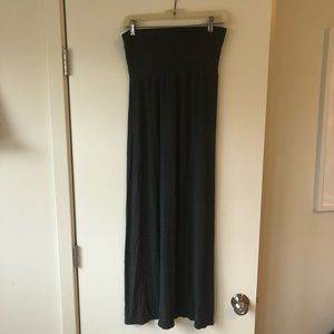 Dark Grey Maxi Skirt